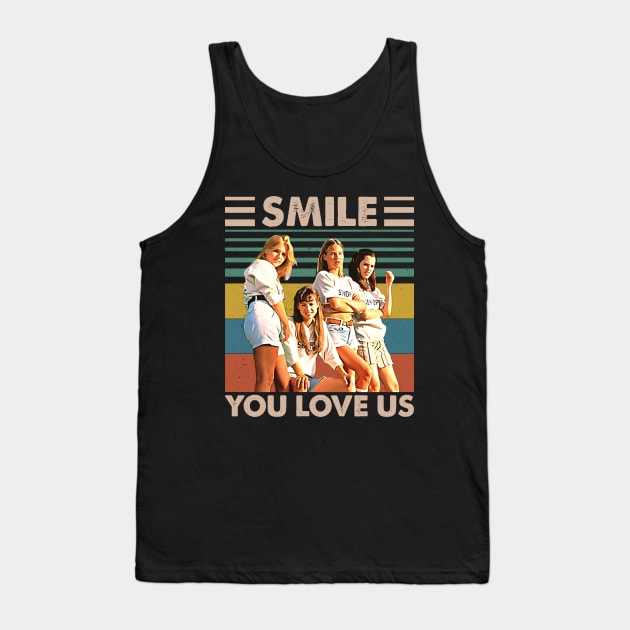 Vintage Smile, You Love Us Movie Look Fan Design Tank Top by JorgeHigginsDesigns